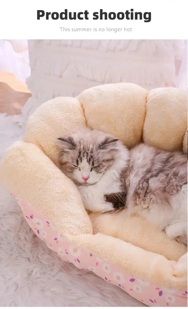 Cats Bed Winter Warm Pet Supplies Basket Houses Accessories All Accessory Dog Mat Cushions Kitten Things Puppy Goods Beds House - Play Paws Toys