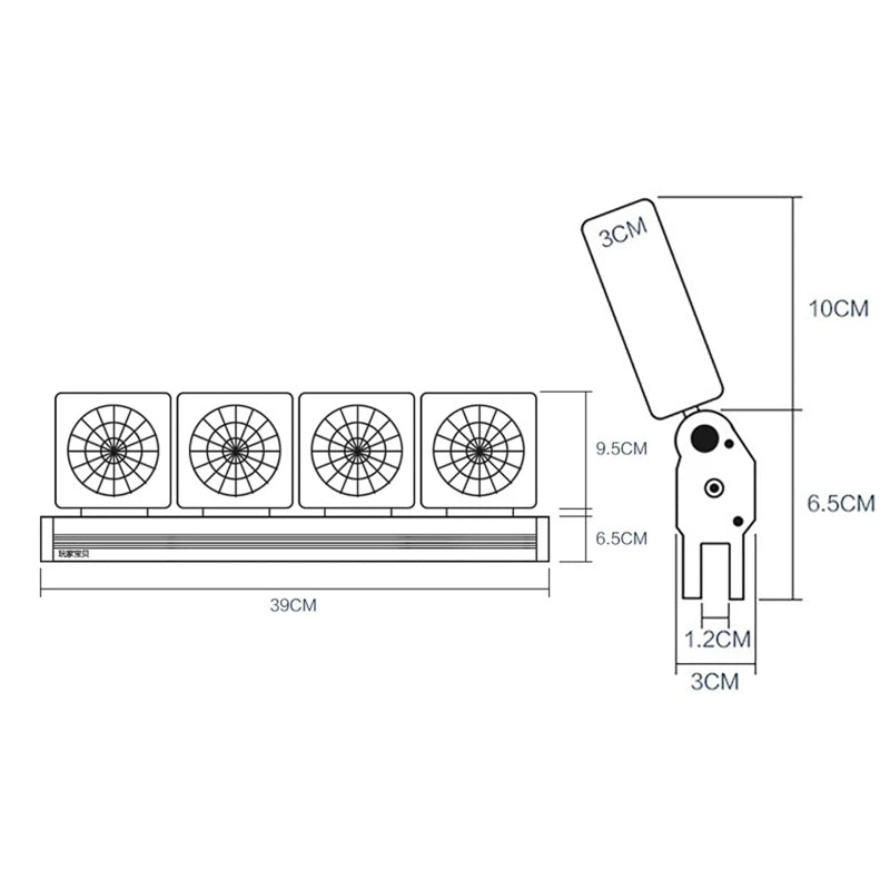 Fish Tank Cooling Fan Fish Tank Cooler Timing Adjustable Wind Speed Cooling Fan Glass Thickness ≤12mm Aquarium Accessories