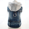 XS-2XL Denim Dog Clothes Cowboy Pet Dog Coat Puppy Clothing For Small Dogs Jeans Jacket Dog Vest Coat Puppy Outfits Cat Clothes