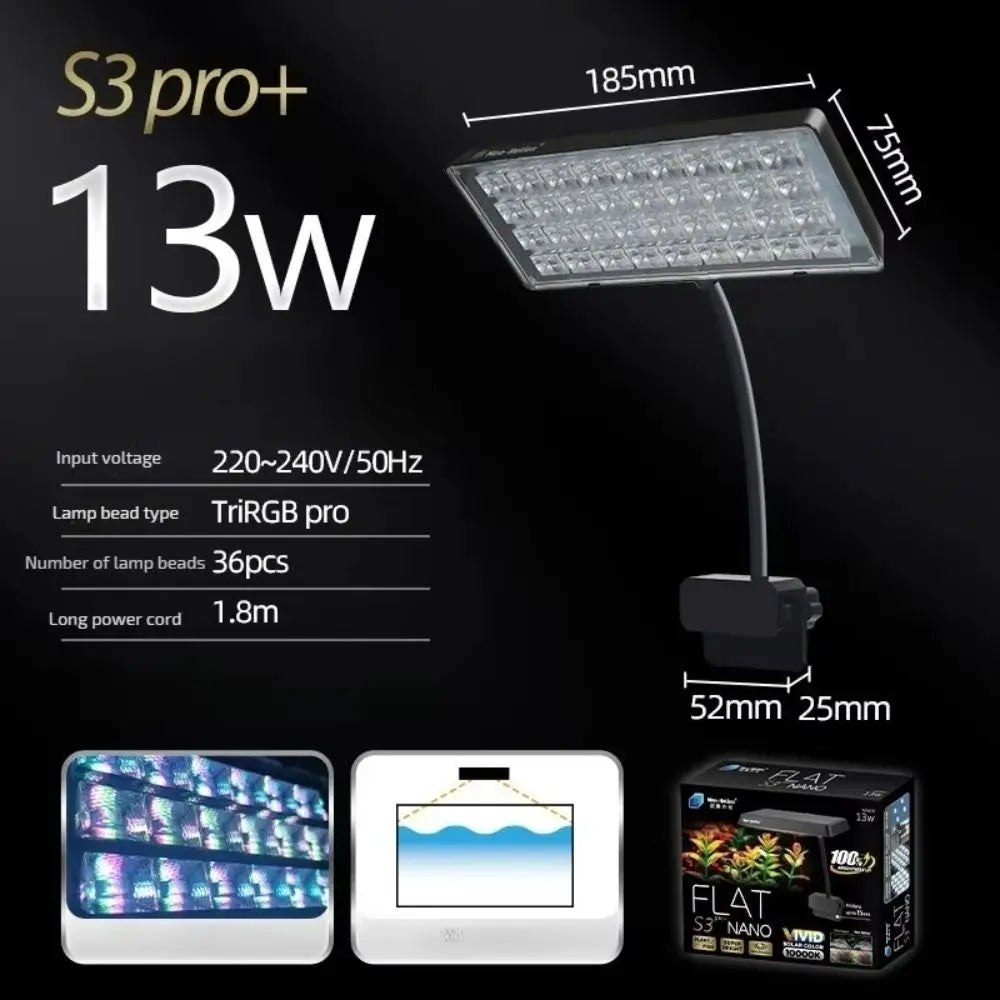 Super Slim LED Aquarium Lighting Waterproof Energy Saving Fish Tank Light RGB Adjustable Extensible Lamp Plant Growth