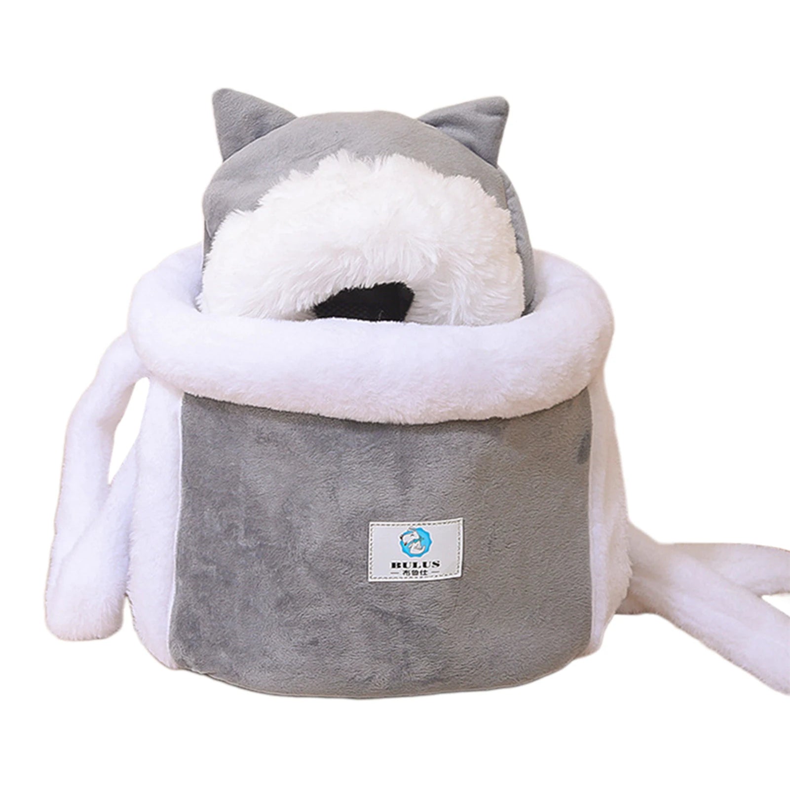 Winter Warm Cat Backpack Soft Cozy Cute Plush Pets Cage All In 1 Style Cat Bag Carrier Bag For Outdoor Travel Pet Accessories - Play Paws Toys