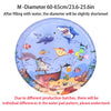 Summer pet cooling mat，Thickened Inflatable Water Mat For Cat And Dog Pet Playmat With Fish Sea Ocean Theme Sensory Toy Water