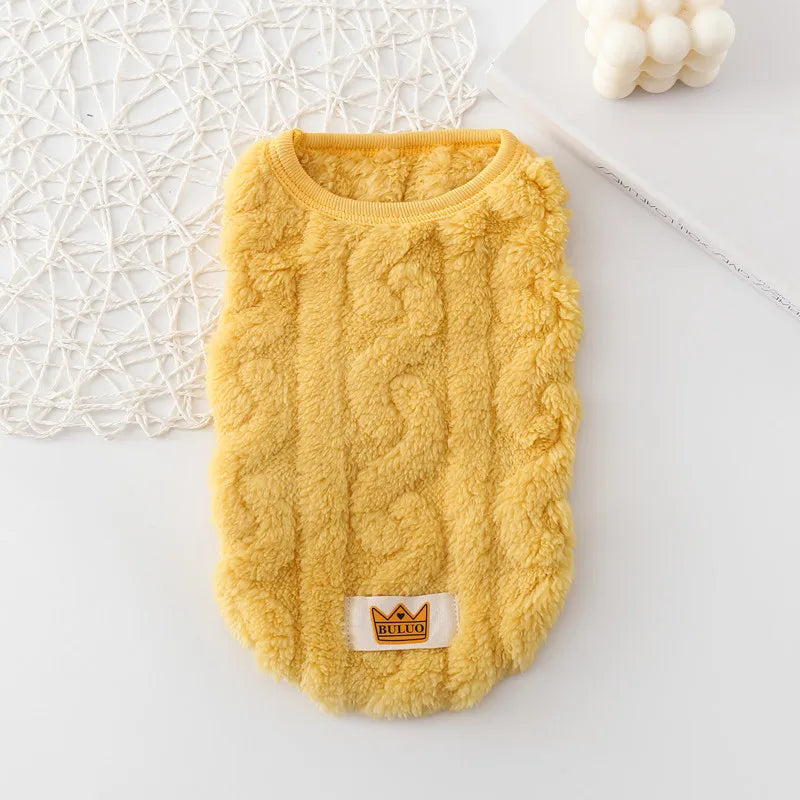 Sweater for Cat Warm Puppy Hoodie Cute Dog Sweaters for Small Dogs Chihuahua Knit Sleeves Puppy Winter Fleece Harness Clothes - Play Paws Toys