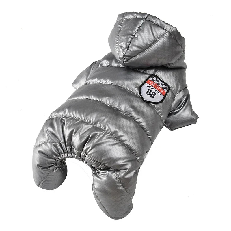 Waterproof Dog Jumpsuit For Small Medium Dogs Winter Warm Pet Jacket Windproof Puppy Hooded Coat Chihuahua Bulldog Pug Outfits