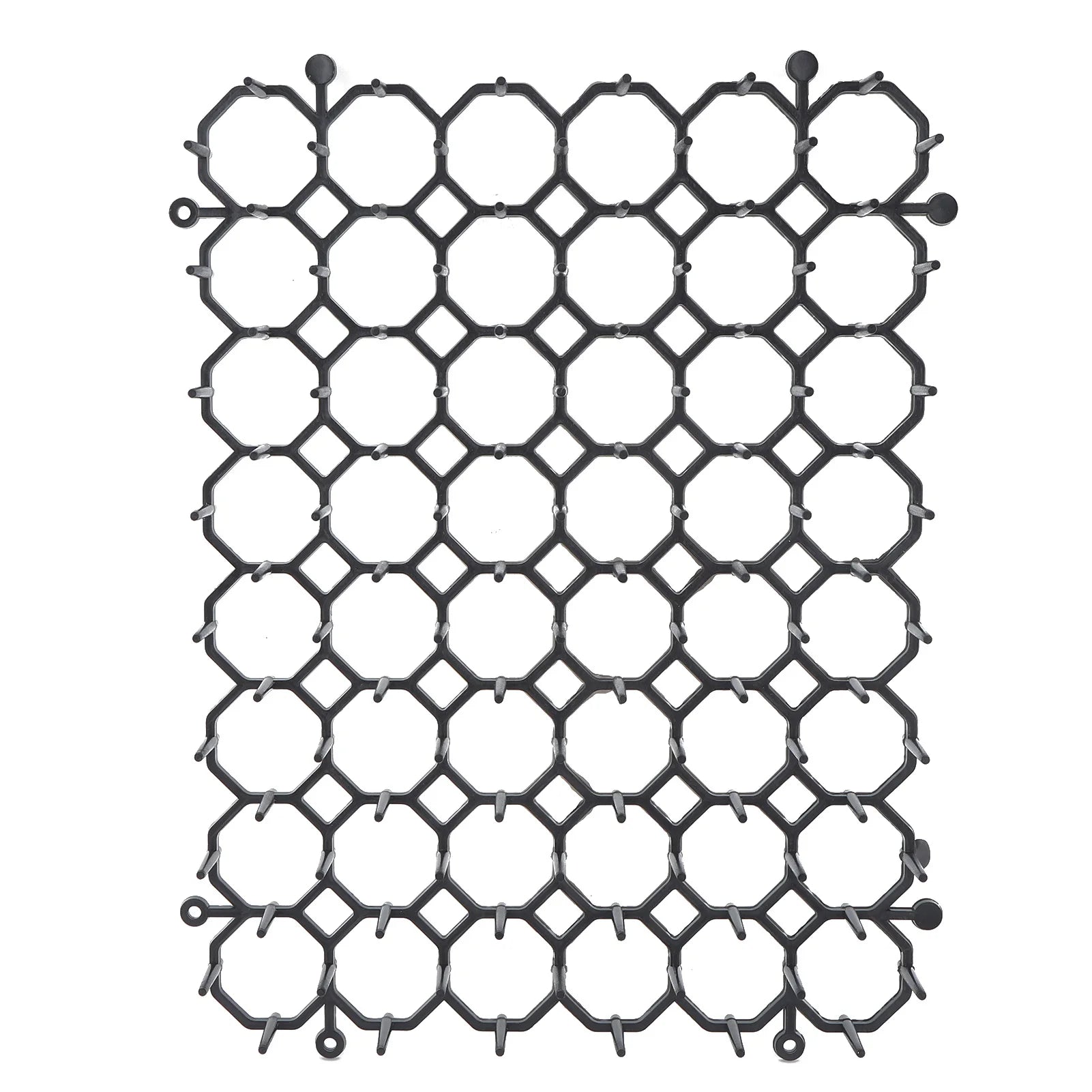 12Pcs Cat Deterrent Mat Anti Cat Dog Network Repellent Training Plastic Spike Mat for Keeping Away Cats Dogs Protecting Plants