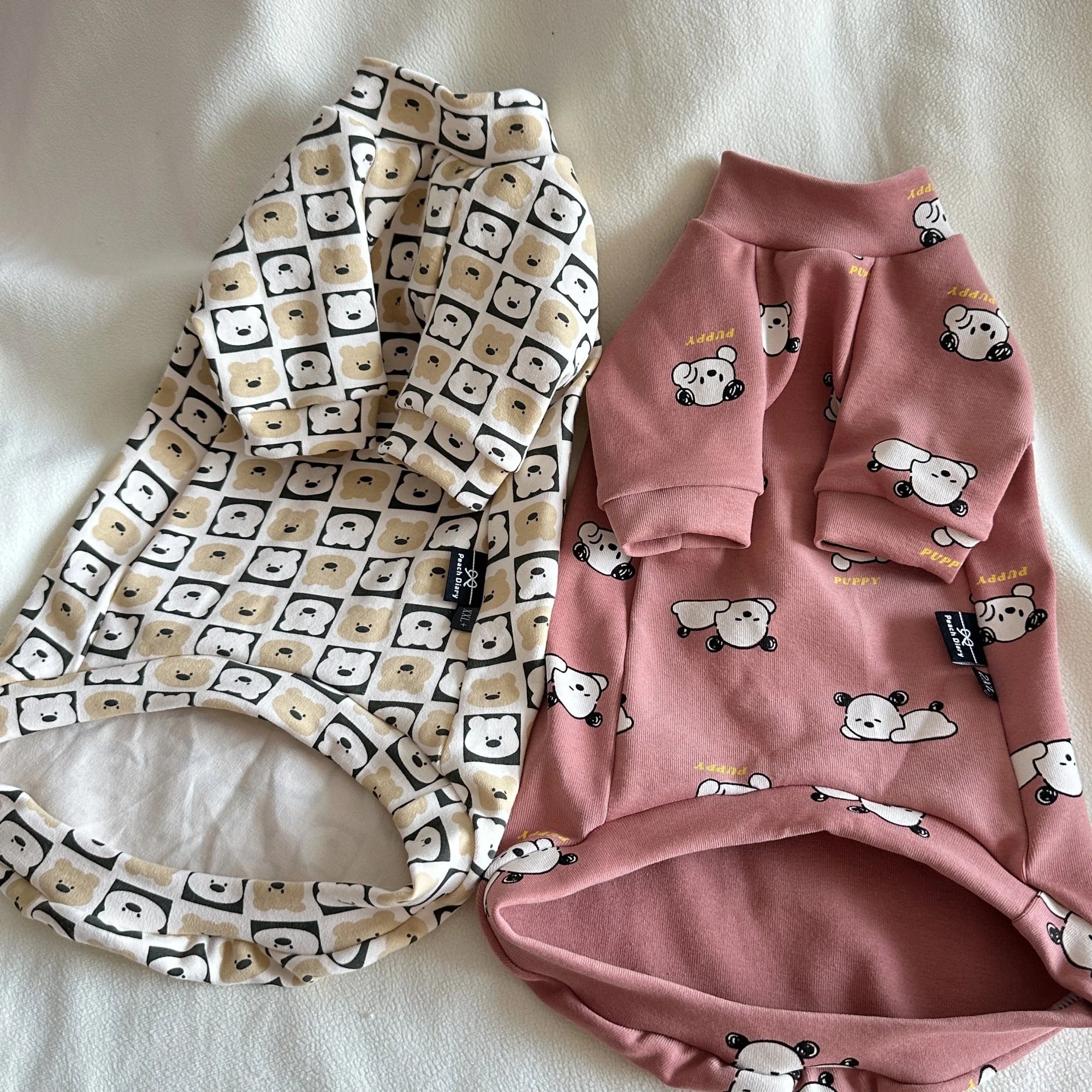 Soft Cotton Long Sleeves Shirt for Sphinx Cat Spring Autumn Cute Sweet Pink Green Coat for Cats Winter Sweatshirt for Devon Rex - Play Paws Toys