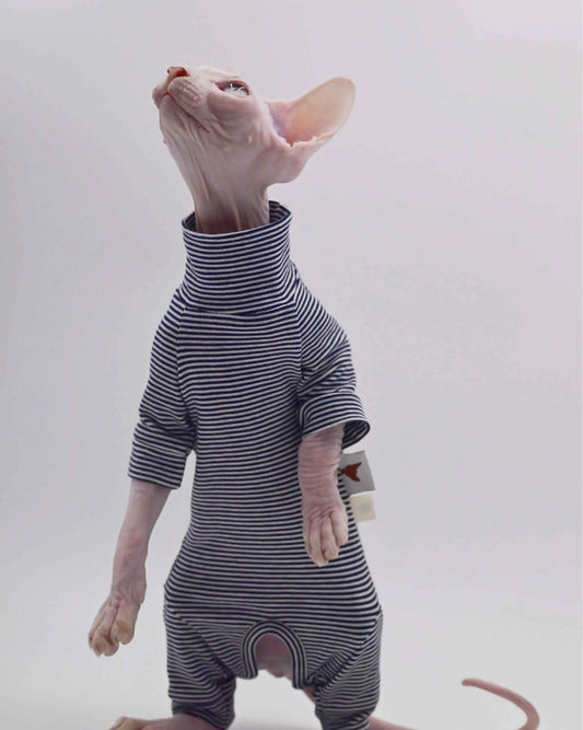 Sphynx Cat Clothes Four-legged Soft and Durable Hairless Cat Clothes for Devon Rex Cats, Cornish, and Small Cats