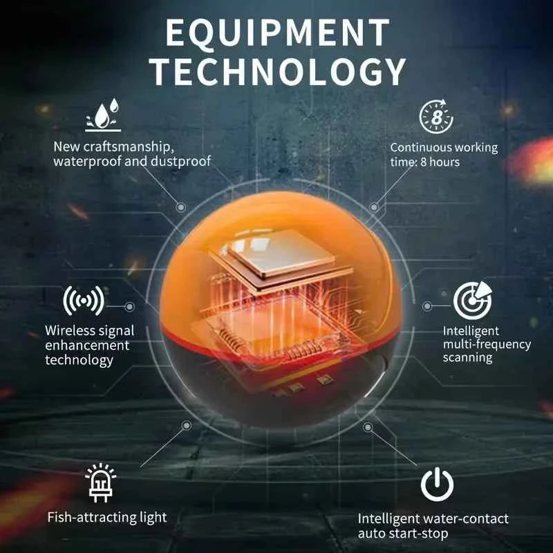 Erchang F68 WIFI Fish Finder 100M Wireless Fishing Sounder Echo Sounder Detect Finder fishing for Lake Sea Fishing IOS& Android
