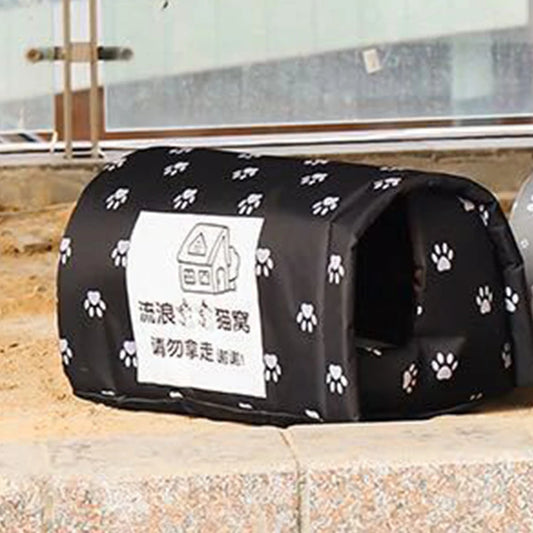 Winter Outdoor Cats House Washable Wide Applications Pet House for Pet Indoor House Shelter Keep Warm - Play Paws Toys