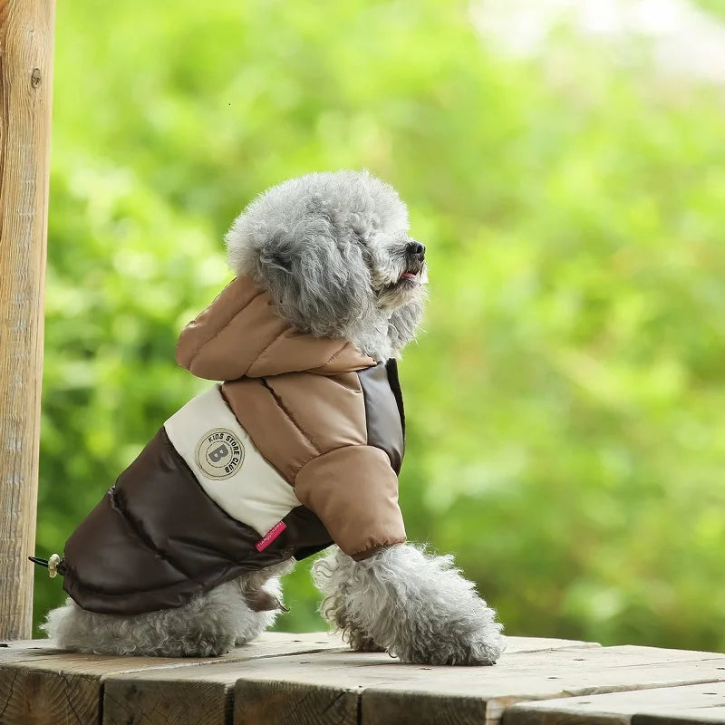 Dog Jacket Waterproof Luxury Dog Clothes Pet Down Cotton Vest Chihuahua French Bulldog Winter Dog Coat Puppy Warm Dog Costume
