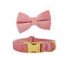 Velvet Collar Free Engrave Dog Collar Leash For Medium Big Pet Necklace Dog Accessories Dog Collars