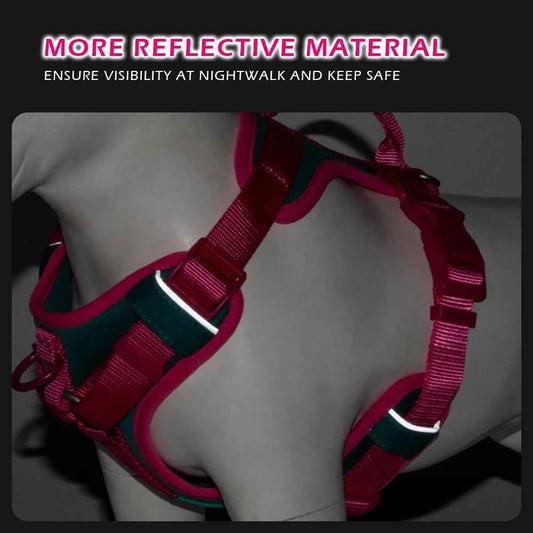 New Chocolate color luxury Dog Harness no pull for large Small dogs Adjustable Chest Strap dog harness personalized