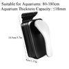 Strong Magnetic Aquarium Glass Cleaner – Floating Fish Tank Brush with Algae Scraper, Non-Slip Handle for Small & Large Tanks
