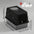 New Stainless Steel Cat Litter Box with Flip Cover Closed Design Easy to Clean Non-Slip Mat Indoor Cats Pet Supplies