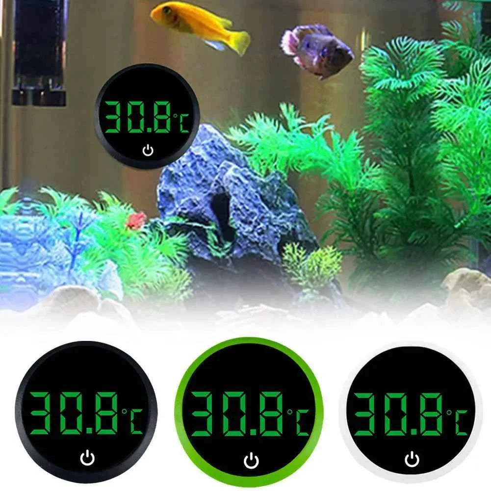 Cordless Digital Aquarium Thermometer LED Display Electronic Fish Tank Water Temperature Measurement Control Temp Meter Gauge