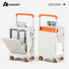 AIWEINY Aluminum Frame Luggage - Military Grade Pressure Resistance, Baby-Safe Lining, 30% Larger Capacity with Dual-Door Design