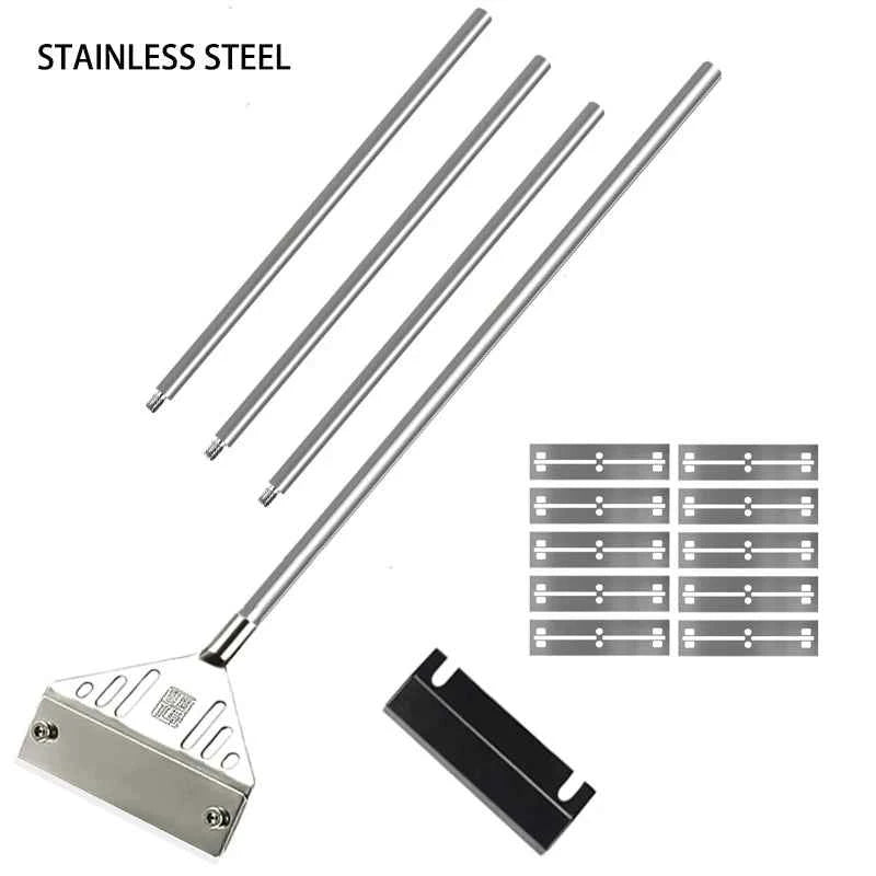 Aquarium Algae Remover Aluminum Alloy Stainless Steel Scraper Blade Fish Tank Glass Water Plant Grass Cleaning Tools Accessories
