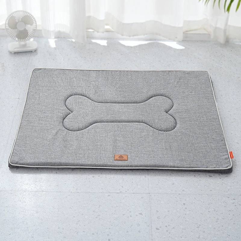 Winter Washable Dog Bed Reversible Dog Crate Pad Soft Fluffy Pet Kennel Beds Dog Sleeping Mattress for Large Medium Small Dogs