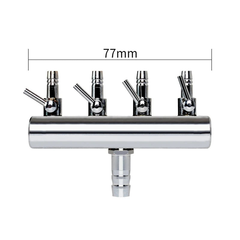 4/6/10 Ways Stainless Steel Air Flow Splitter Distributor Pump Valves For Aquarium