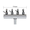 4/6/10 Ways Stainless Steel Air Flow Splitter Distributor Pump Valves For Aquarium
