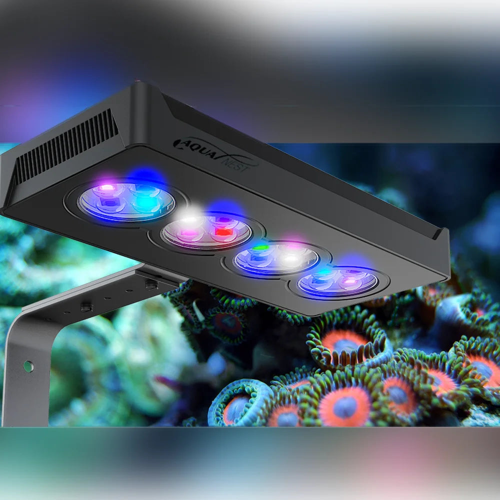 AQUANEST LED Aquarium Light T30/40/60 CREE Full Spectrum Intelligent Temperature Marine SPS LPS for Coral Reef Fish Tank