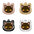 Cute Personalized Cat Tags Stainless Steel Colored Pattern Pets Cat Name Tags Pendant Engraved Keyring Kitten Accessories