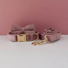 Velvet Collar Free Engrave Dog Collar Leash For Medium Big Pet Necklace Dog Accessories Dog Collars