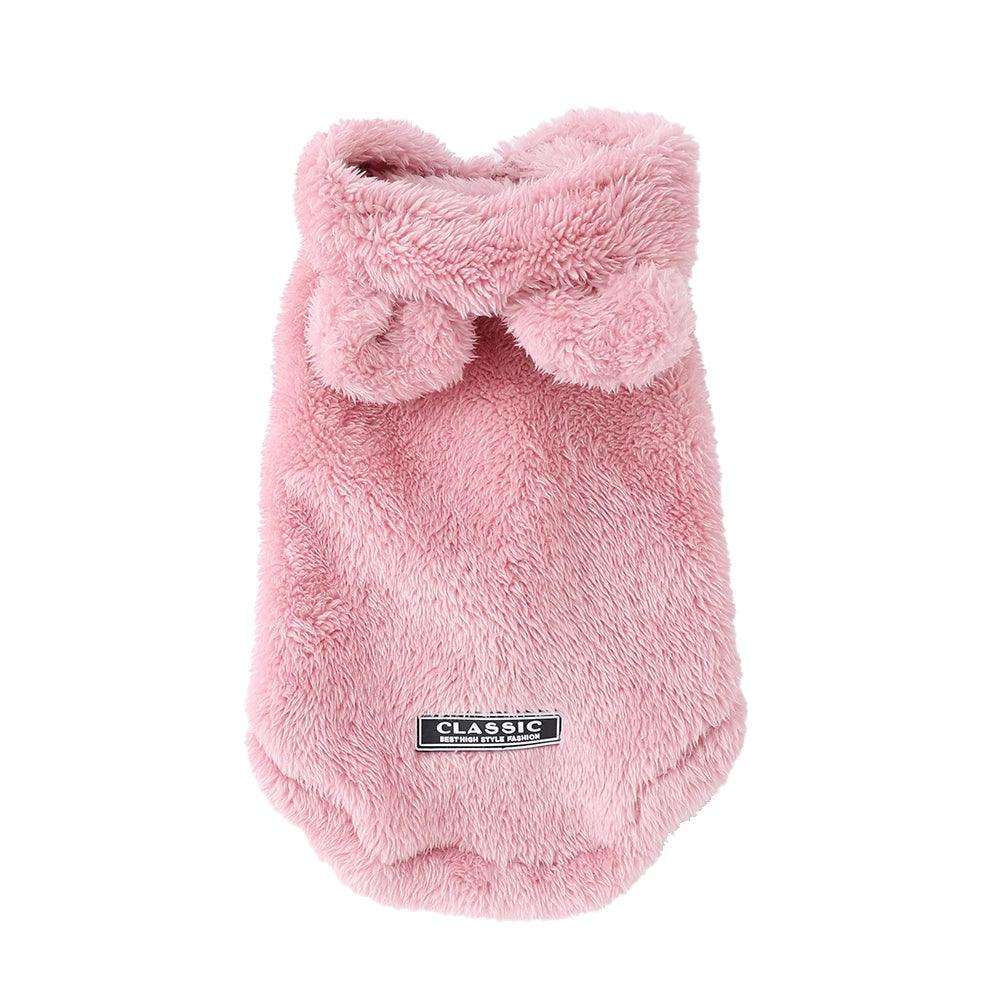 Rabbit Ears Cute Cat Clothes For Small Medium Dogs Cats Puppy Soft Pet Outfits Cozy Pets Kitty Coat Winter Warm Sphynx Hoodie - Play Paws Toys