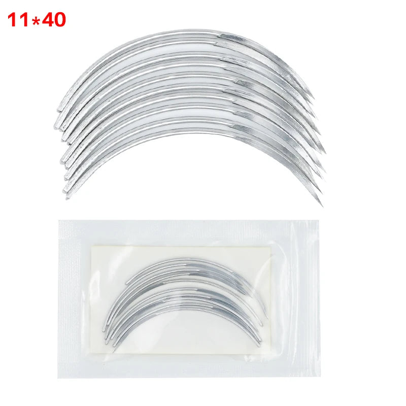 10 Pcs Suture Needles for Veterinary Surgery Stainless Steel Surgical Sutures Curved Needles Pigs Sheep Poultry Livestock Tools