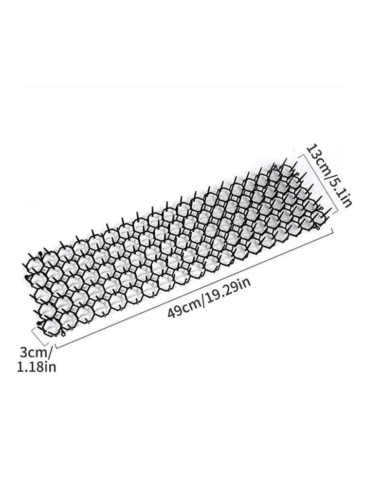 6/10Pcs Garden Prickle Strip Dig Stop Cat Repellent Deterrent Mat Anti-cat Prickle Strips Keep Cat Away Digging Climbing Spike