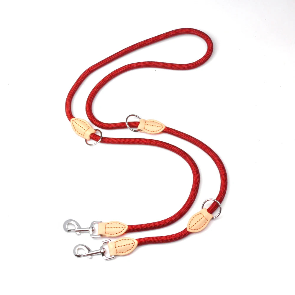 210cm Multipurpose medium size Dog Double Leash Leashes Adjustable And Nylon Luxury Hands Free Small Dog Leash For 2 Dogs