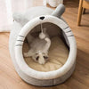 Deep Sleep Cat Bed Cartoon Pet Bed Foldable Removable Washable Pet Sleeping Bed for Small Dog Mat Bag Cave Cats Bed - Play Paws Toys