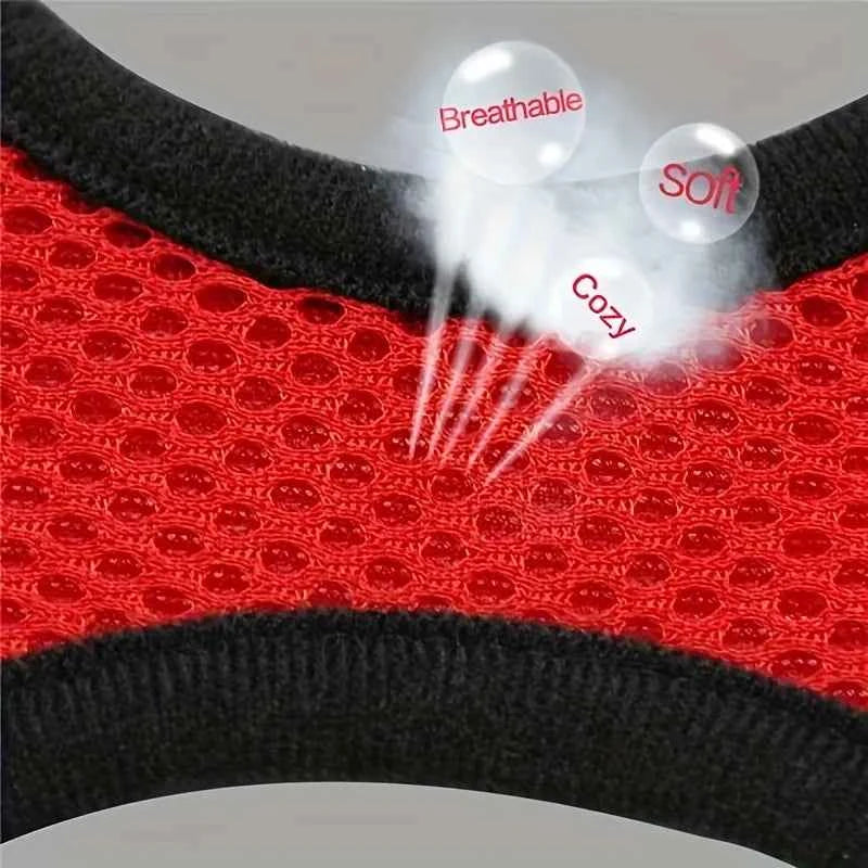 Cat Harness Adjustable, Escape-Proof Breathable Mesh with Reflective Vest  5-Foot Leash - Safe, Durable Outdoor Adventures