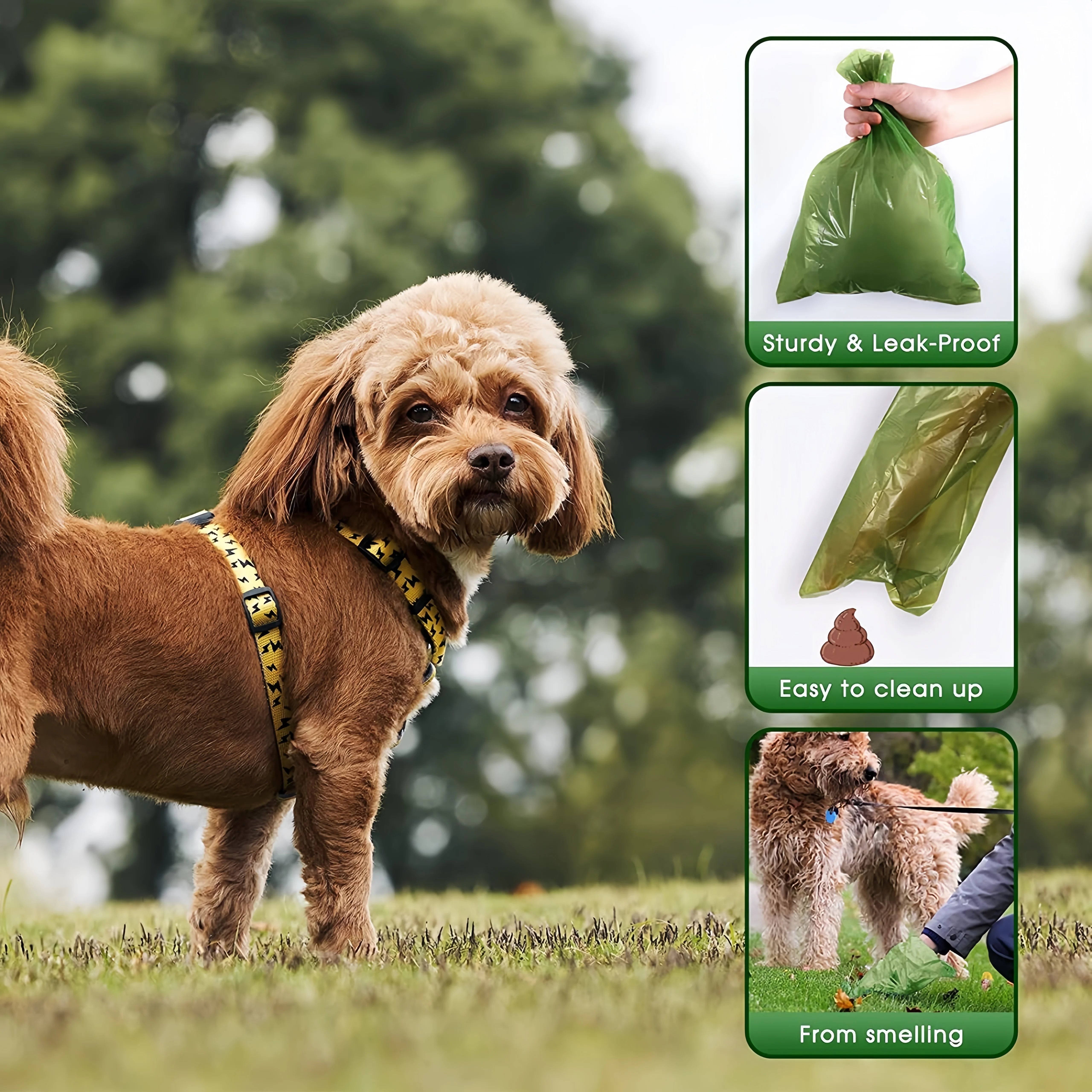 Dog Poop Bag Biodegradable Pet Dog Poop Bag Zero Waste Dog Pooper Bags Paw Doggy Litter Poop Bag Dog Poop Bag Dispenser