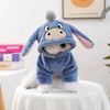 Creative Cosplay Clothes for Small Medium Dogs Bear Tiger Animal Flannel Cat Hoodie New Year Winter French Bulldog Puppy Outfits
