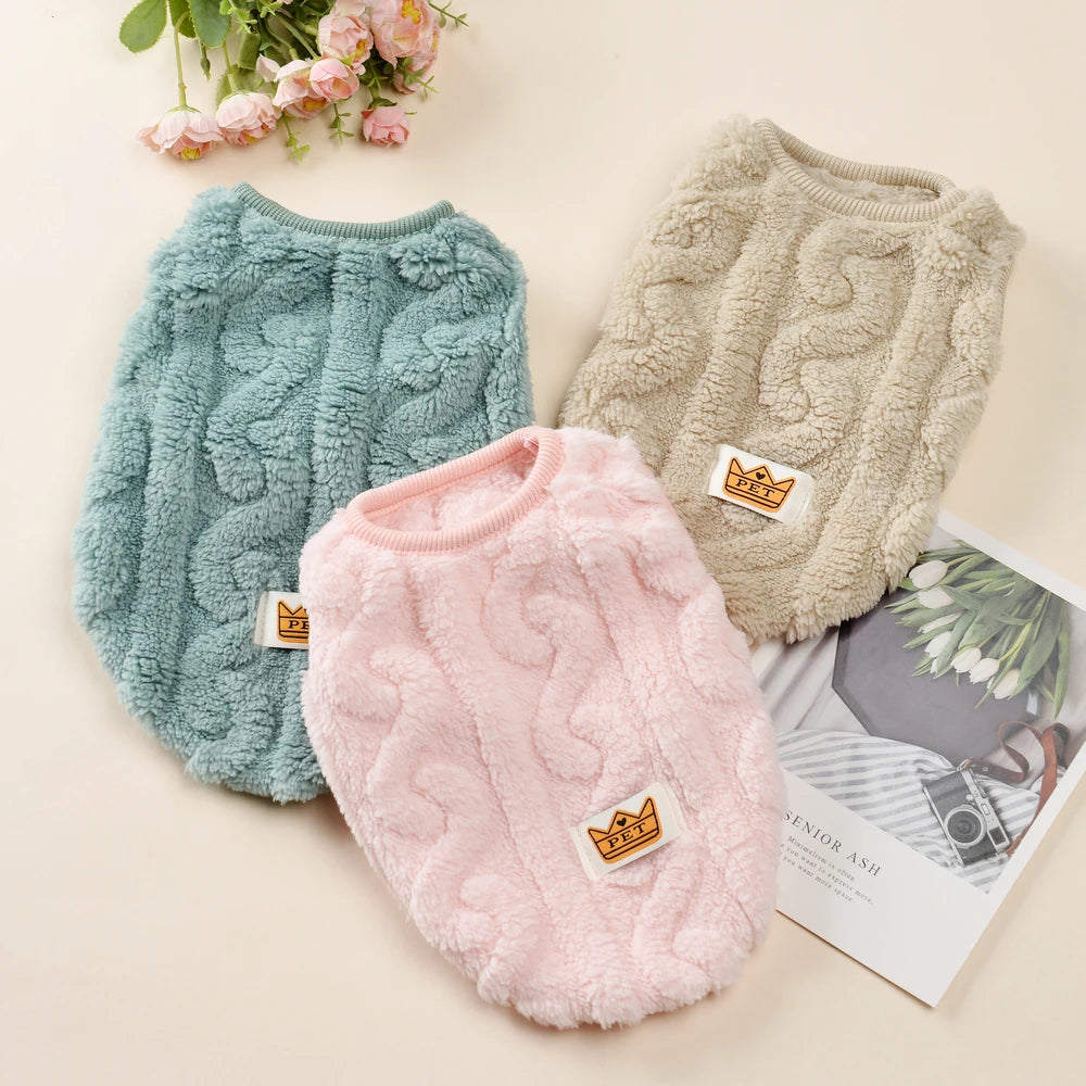 Soft Cat Clothes For Small Medium Dog Cats Sphynx Fleece Pullover Sweatshirt Autumn Winter Warm Puppy Kitten Coat Pet Costume - Play Paws Toys