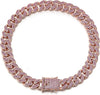 Shiny Rhinestone Cuban Chain Dog Pet Necklace Fashionable and Durable