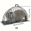 Iron Cat Bath Cage Anti-scratch Anti-bite Fixed Double-door Cat Cage Anti-escaping Bath Blow Dry Cat Beauty Accessories - Play Paws Toys