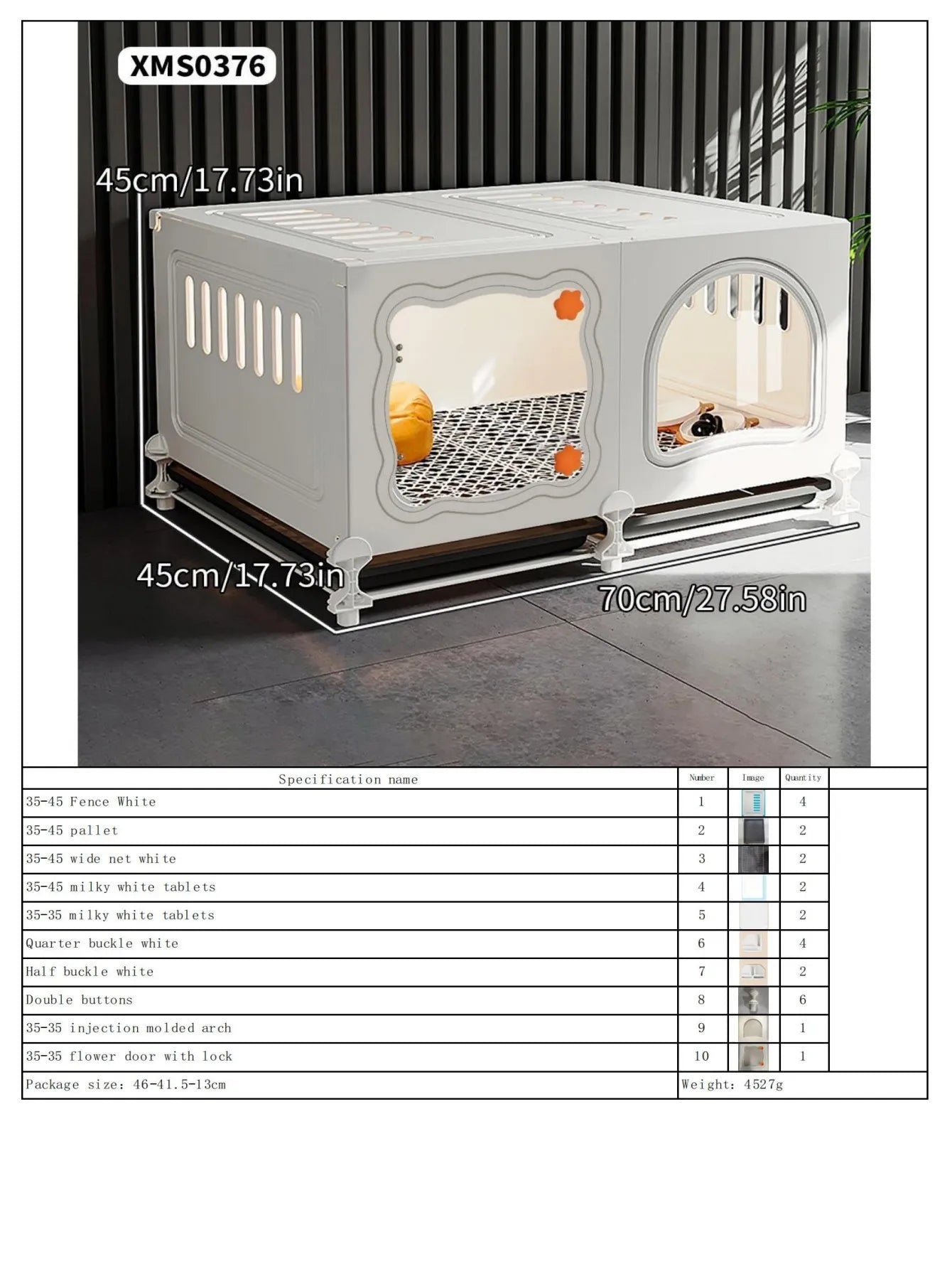 Cat House, Cat Cage, Universal Cat Nest, Cat Toilet All-In-One, Indoor and Outdoor, Suitable for Cats and Dogs, Space-Saving Pet Cage - Play Paws Toys