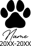 Pet Memorial Stone Custom Dogs Name and Date of Death Personalized Pet Loss Gifts Personalized Dog Grave Marker Plaque