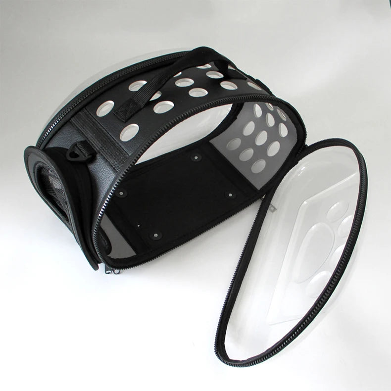 Pet Shoulder Bag Cat Carrier Outdoor Travel Breathable Handbag Puppy & Kitten Capsule Transparent Portable Shoulder Strap Bag - Play Paws Toys