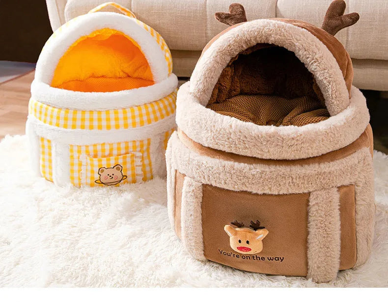 Portable Pet Cat Fall And Winter Speculation Handbag Warm Backpacks Dog Bag Autumn And Winter Warm And Windproof  Crossbody Bag - Play Paws Toys