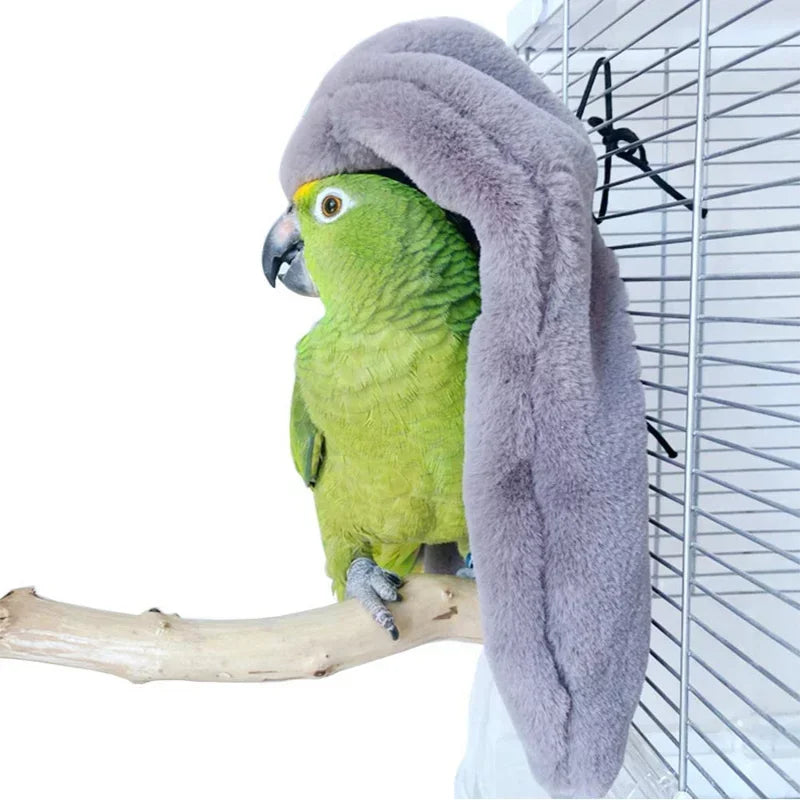Warm Bird Hammock Shawl Nest Corner Parrot Blanket Windproof Pet Small Animal Hamster Hanging Tent Bird Cages Decoration