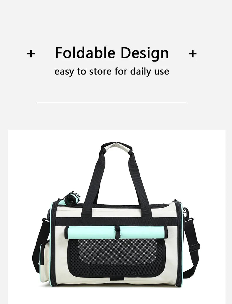 Pet Trolley Cat Bag Extra Large Portable Case Detachable Dog Trolley Case Large Foldable Pet Bag Cat Travel Carrier Bag - Play Paws Toys