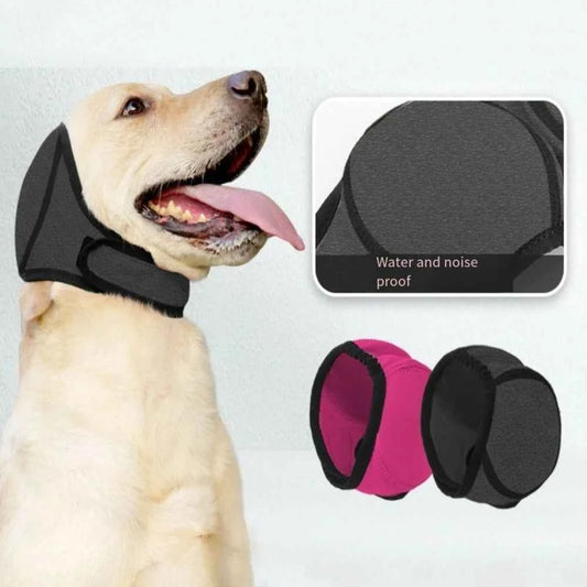 Noise Reduction Dog Ear Covers Hearing Protection Anti-noise Dog Calming Earmuff Waterproof Adjustable Pet Ear Muffs