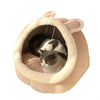 Pet Tent Cave Bed for Cats Small Dogs Self-Warming Cat Tent Bed Cat Hut Comfortable Pet Sleeping Bed Foldable Removable Washable - Play Paws Toys