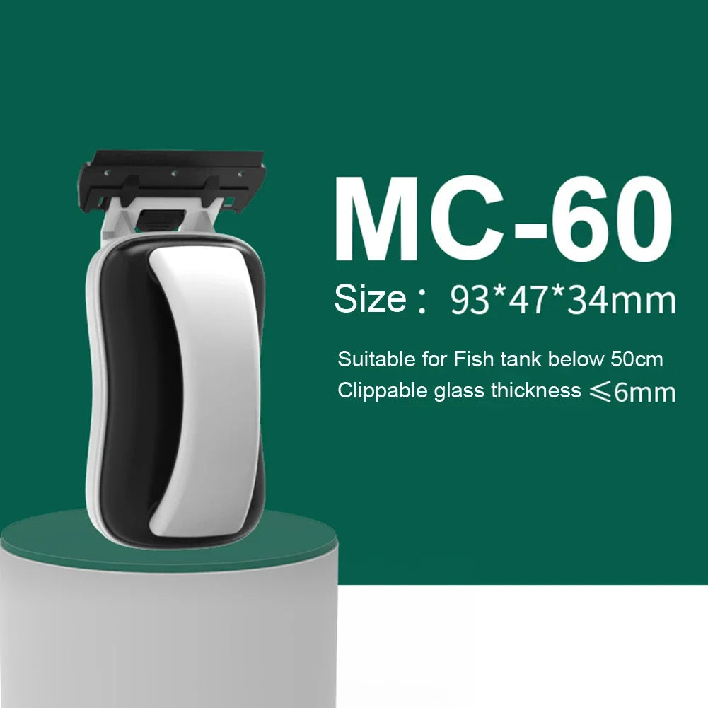 Aquarium Magnetic Cleaner Magnet Algae Cleaning Tool With Scraper Floating Cleaner Brush For Fish Tank Glass