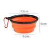 Portable 350ml Fold Silicone Pet Bowl Collapsible Puppy Feeder Dish For Outdoor Travel Walking Camping Dog Food Water Supplies