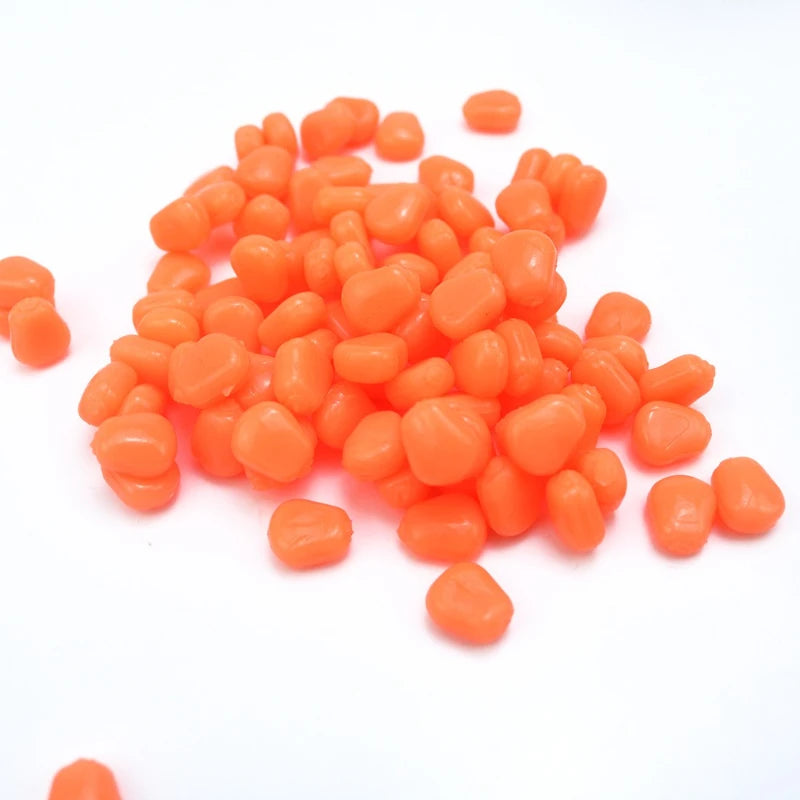 100Pcs/Pack Fishing Corn Floating Boilies Flavoured Soft Lure Silicone Bait for Grass Carp Artificial Bait