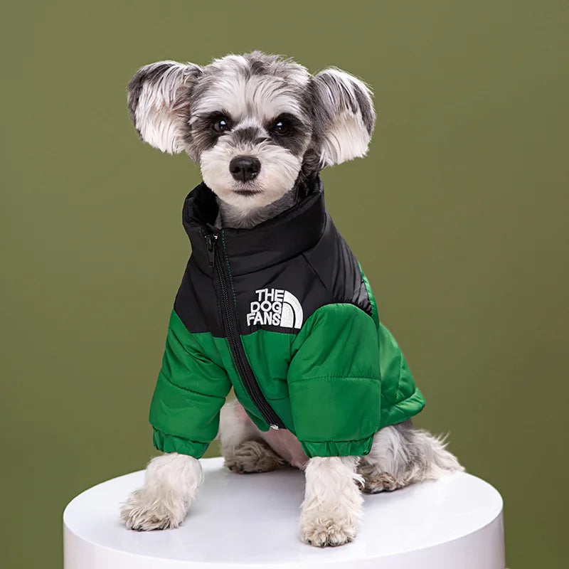 Puppy Coat Dog Down Jacket The Dog Fans Winter Pet Clothes for Small Medium Dogs Warm Thick Dog Vest French Bulldog Dropshipping